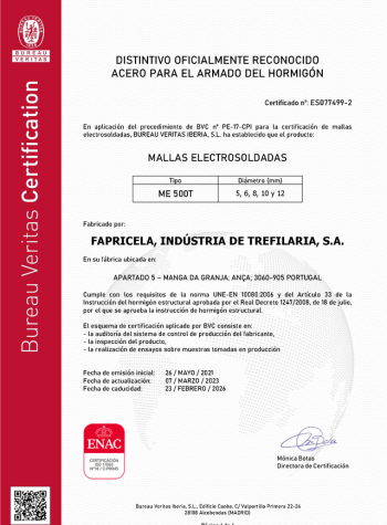 Bureau Veritas – Mallas Electrosoldadas