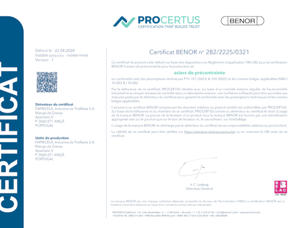 OCAB-OCBS – Armatures de Precontrainte