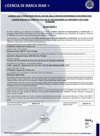 Iram / Inti – 9.5 – 12.7 – 15.2 – C – 1900